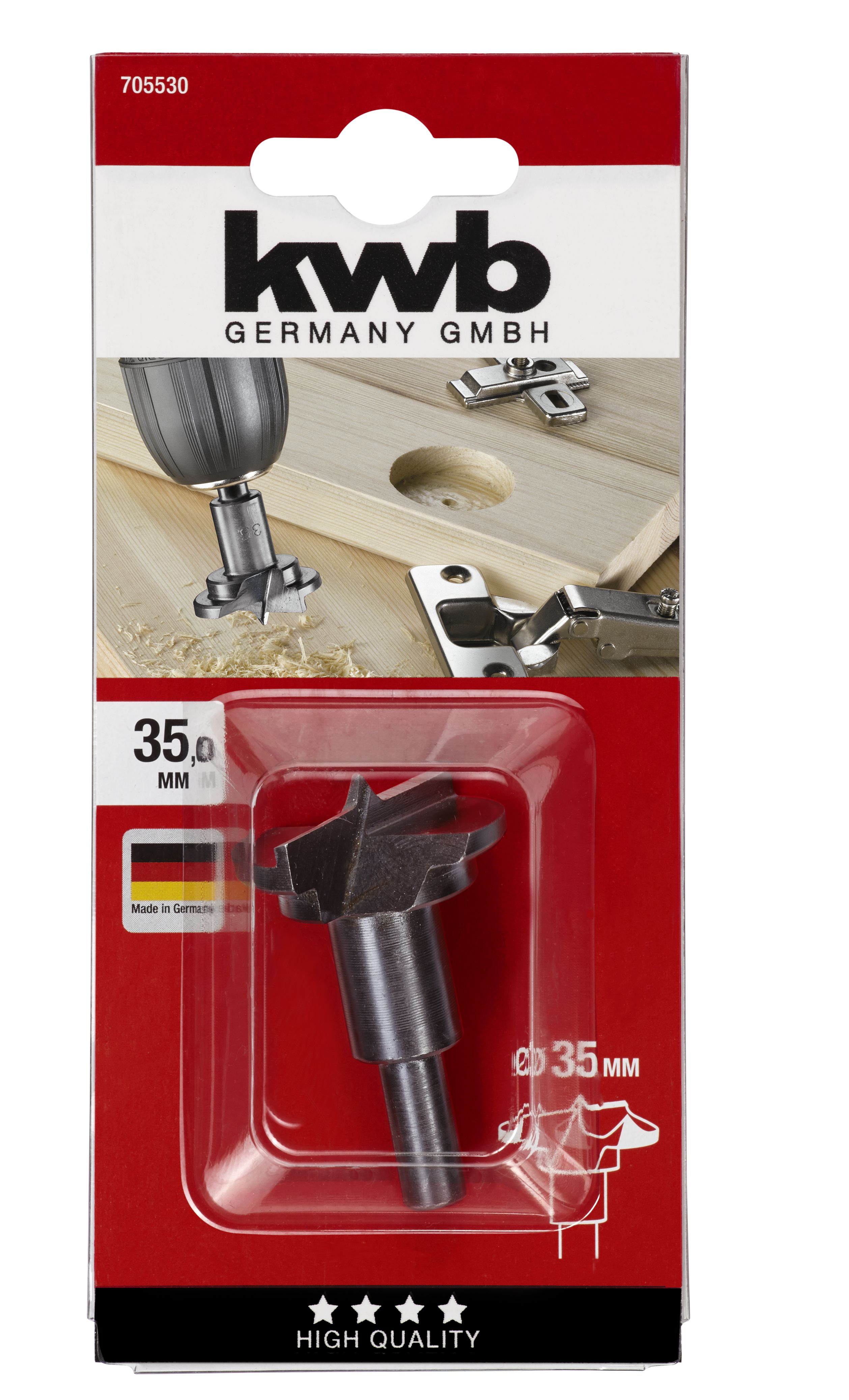 Freza balamale KWB, 35 mm, otel special