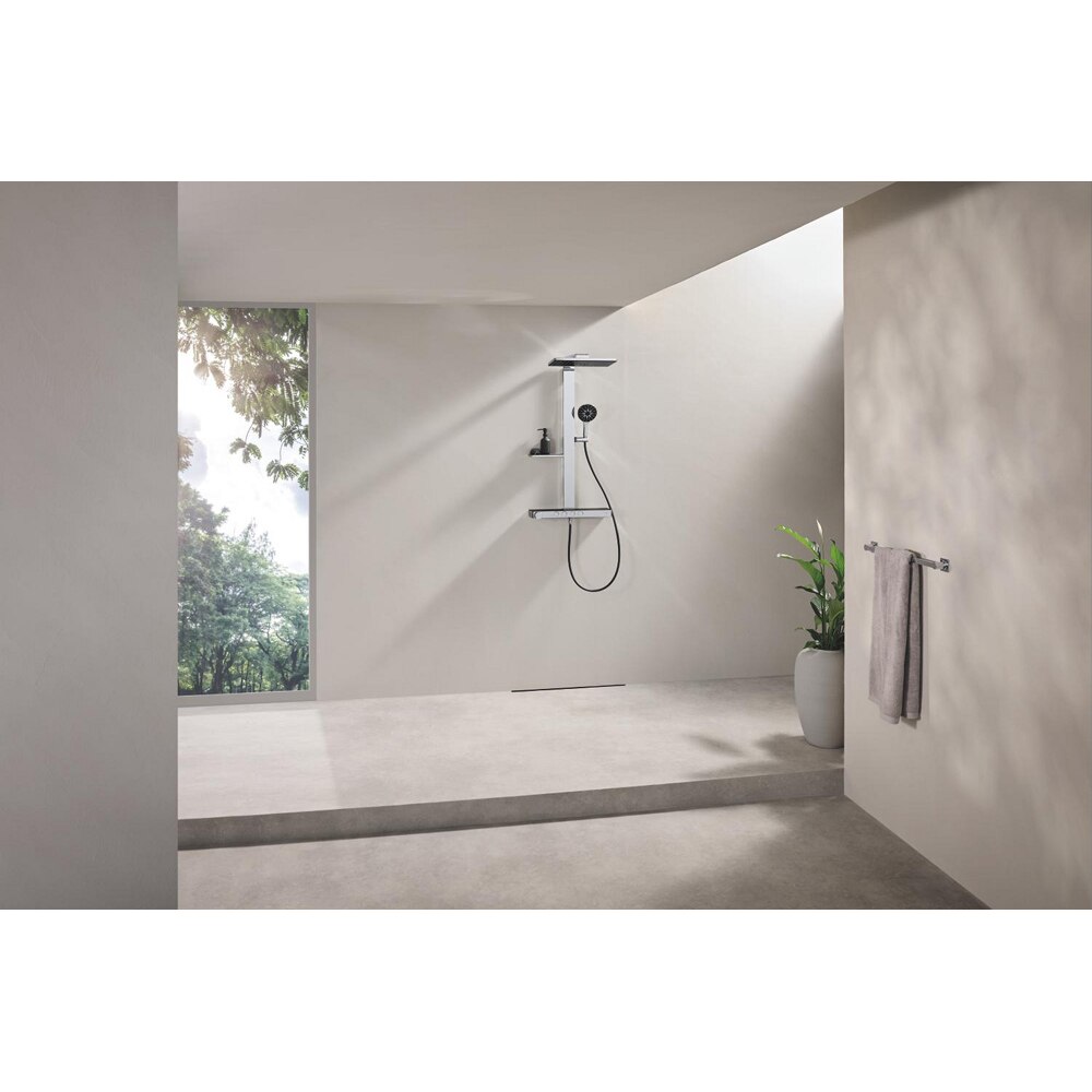 Sistem dus GROHE Rainshower Aqua Pure 100961KI00, termostat, 3 functii, crom