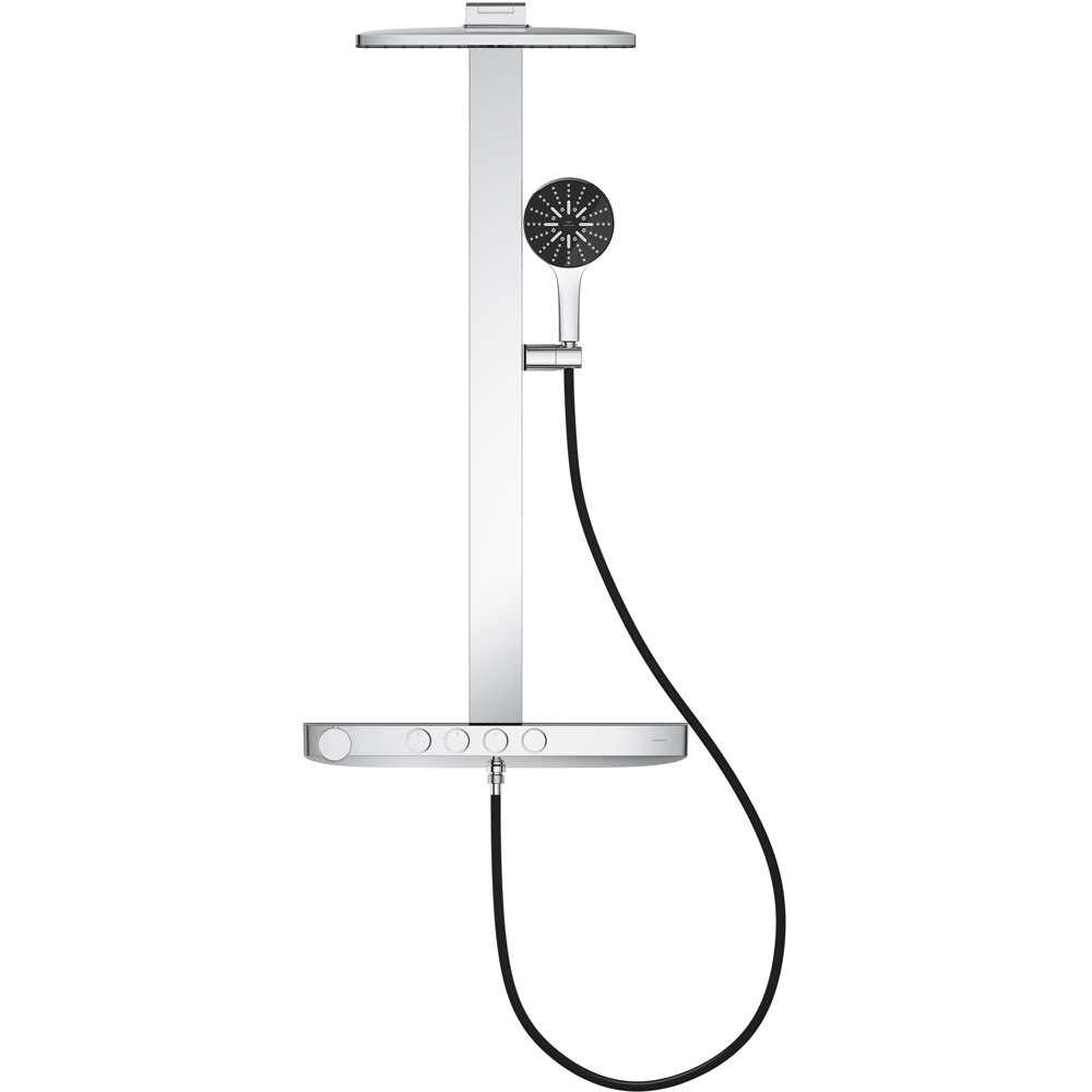 Sistem dus GROHE Rainshower Aqua Pure 100961KI00, termostat, 3 functii, crom