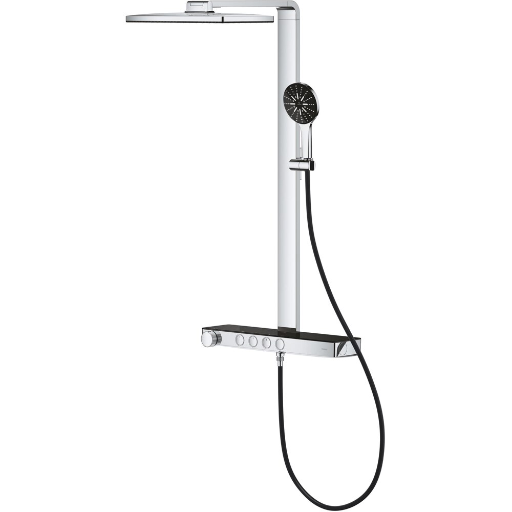 Sistem dus GROHE Rainshower Aqua Pure 100961KI00, termostat, 3 functii, crom