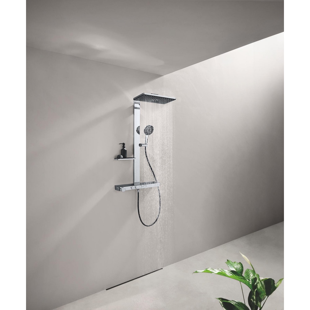 Sistem dus GROHE Rainshower Aqua Pure 100962KI00, termostat, 3 functii, crom