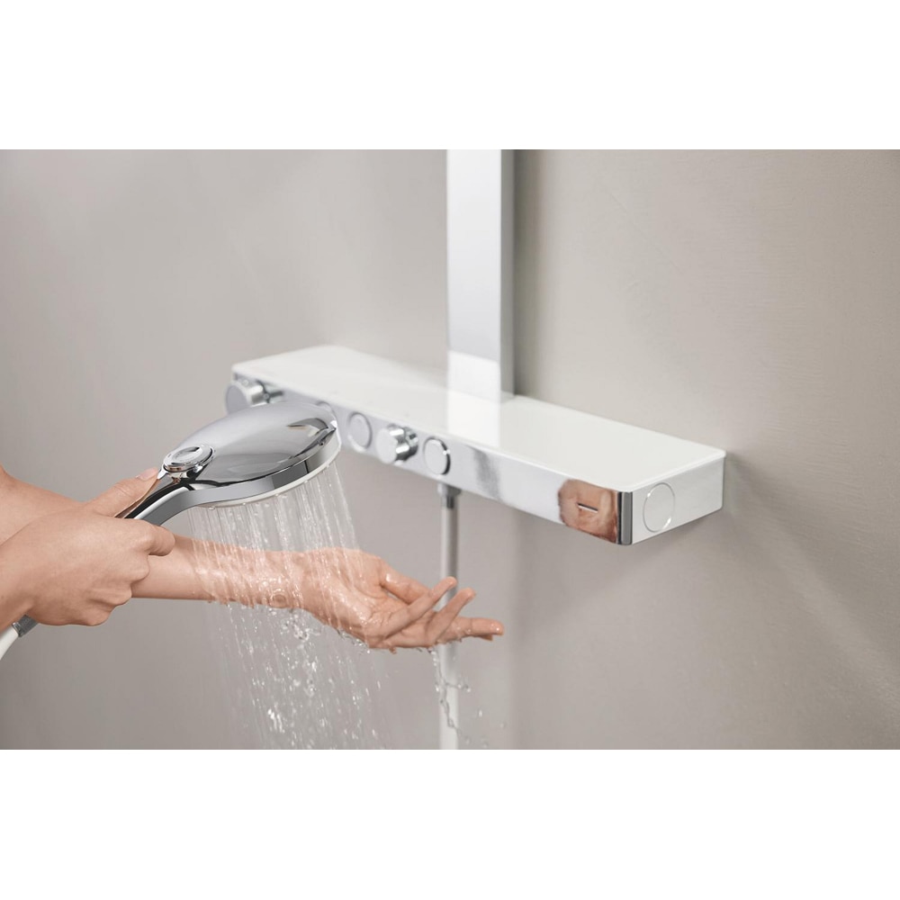 Sistem dus GROHE Rainshower Aqua Pure 1009640000, termostat, 3 functii, crom