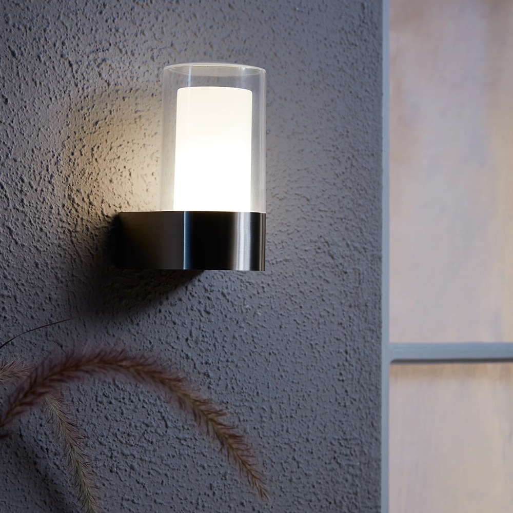 Aplica exterior LED BLOOMA Nafara, 8W, 400lm, IP54, argintiu