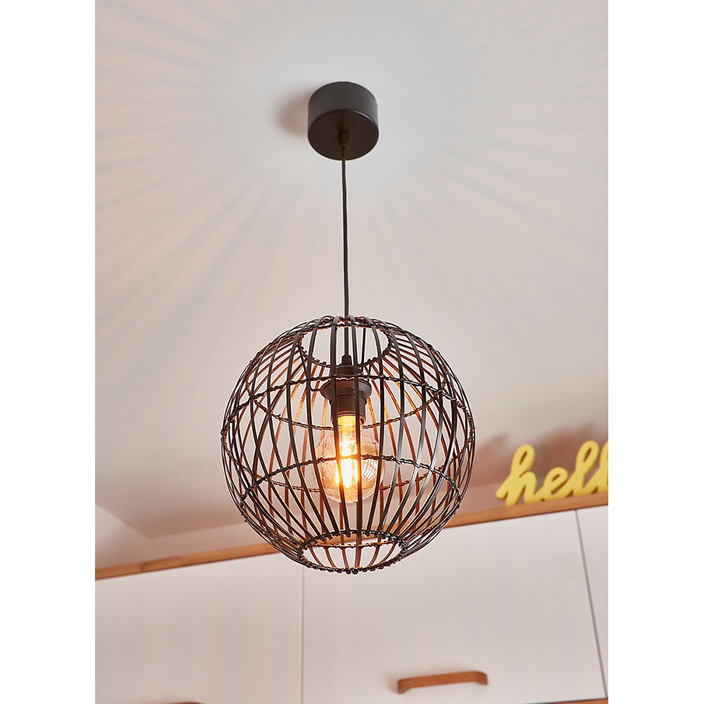 Pendul GOODHOME Dacite, E27, 28W, negru