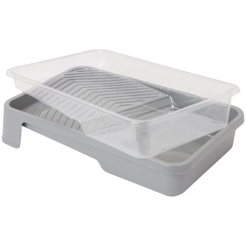 Tavi trafalet GOODHOME, plastic, 40.9 x 25 x 7cm, alb, 3buc