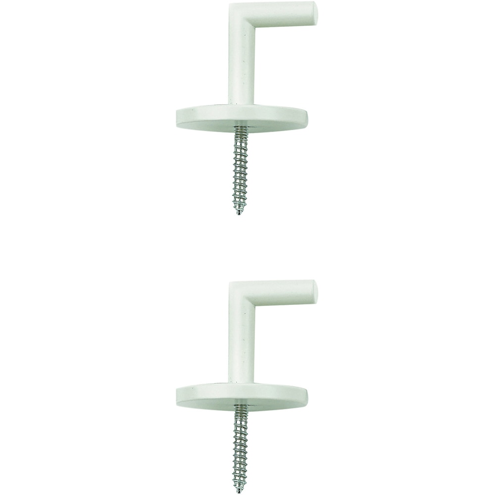 Sistem prindere perdea GOODHOME Anafi, plastic, 5.3 x 3.5 cm, alb