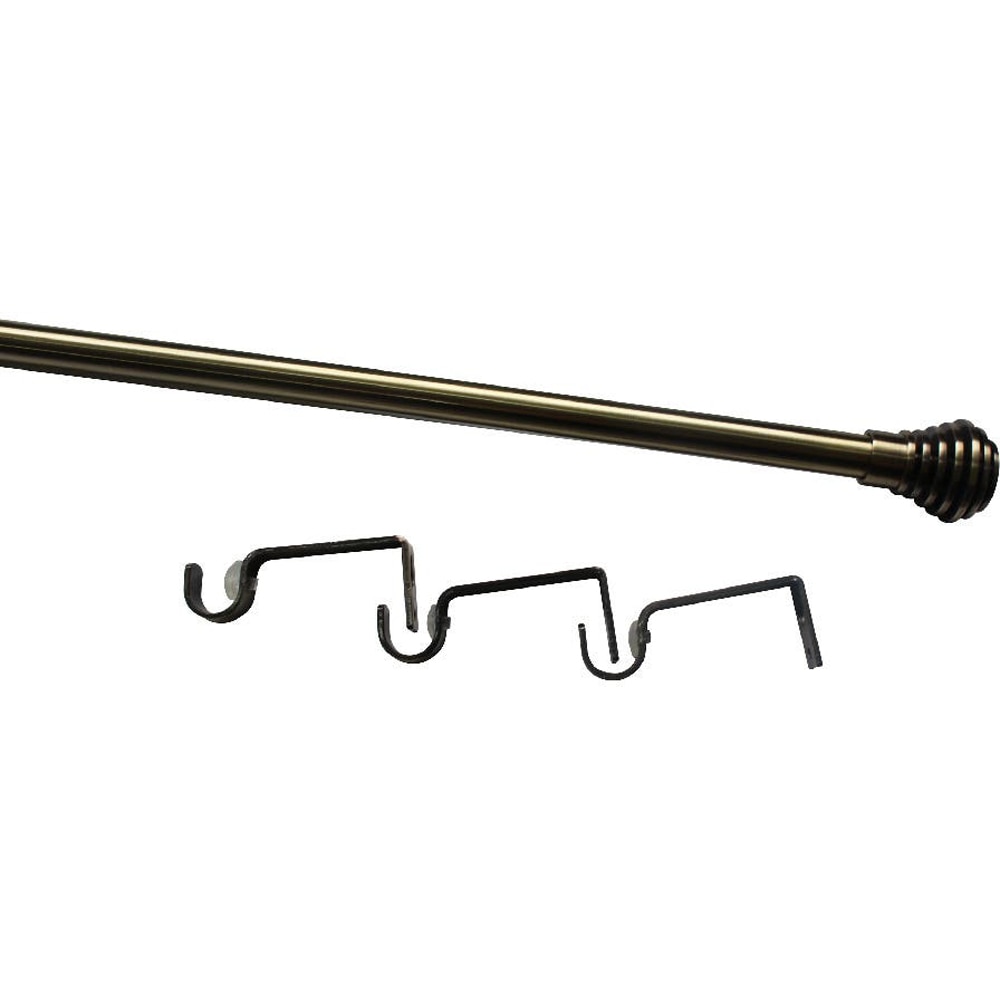 Set galerie simpla extensibila GoodHome Antiki, metal, 210120 cm, diametru 19 mm, auriu