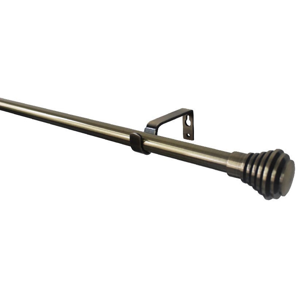 Set galerie simpla extensibila GoodHome Antiki, auriu, metal, 330/200 cm, diametru 19 mm