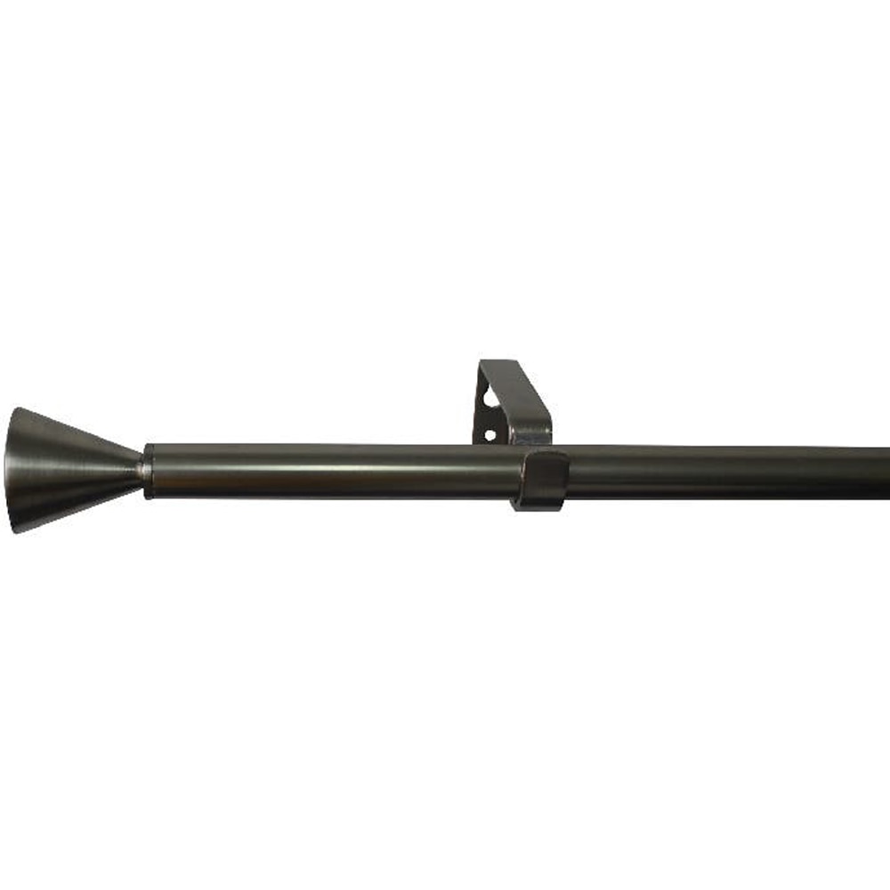 Set galerie simpla extensibila GoodHome Athens, gri, metal, 210/120 cm, diametru 19 mm