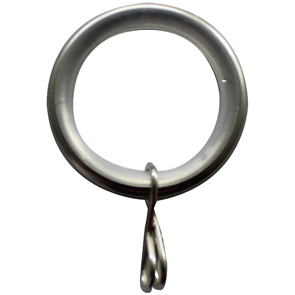 Set 10 inele perdea GOODHOME Athens, metal, 2.5 cm, gri