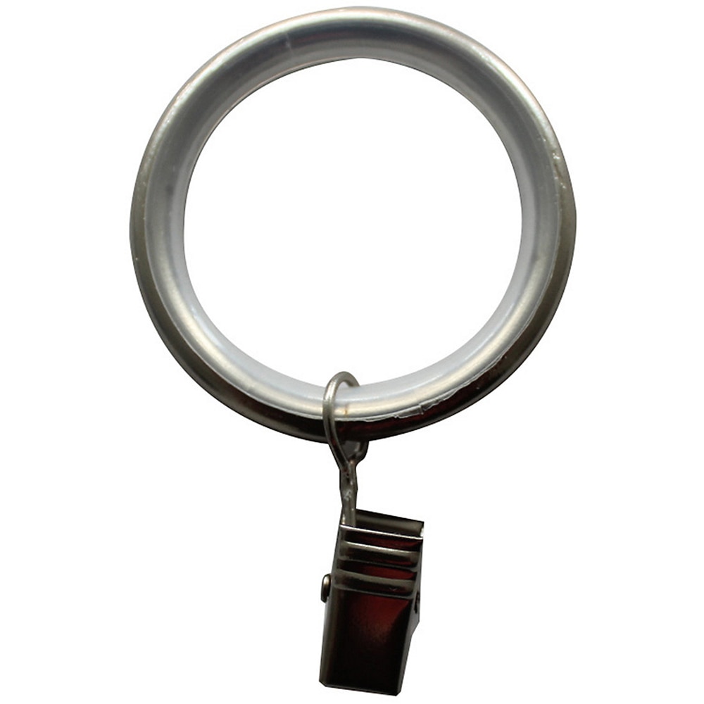 Set 10 inele perdea GOODHOME Athens, metal, 3.8 cm, gri