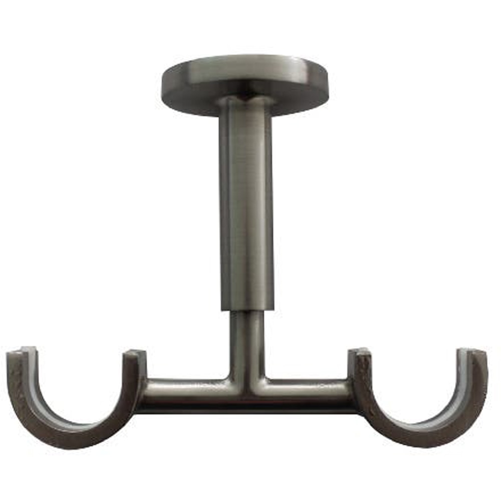 Suport universal dublu pentru galerie GoodHome, 5 cm, metal, gri