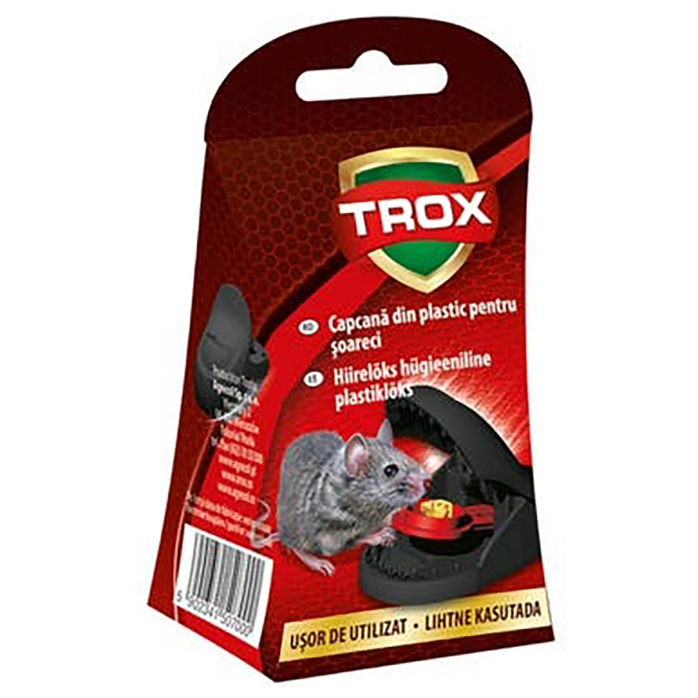 Capcana din plastic pentru soareci TROX, 1 buc
