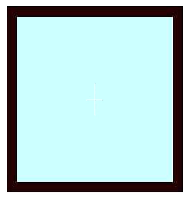 Fereastra termopan PVC, geam Float + Low-E, nuc, 6 camere, 116 x 116 cm, fixa  Aplast