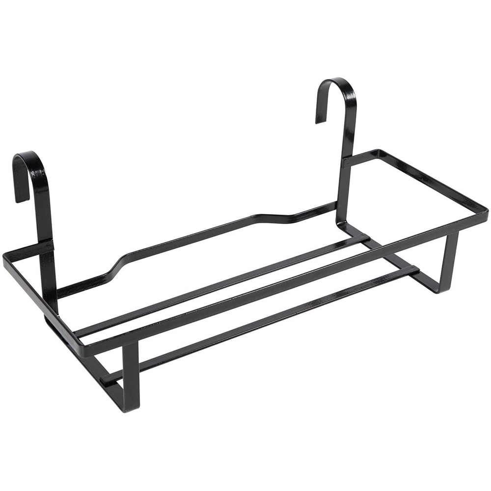 Suport jardiniera, otel, 50 cm, negru