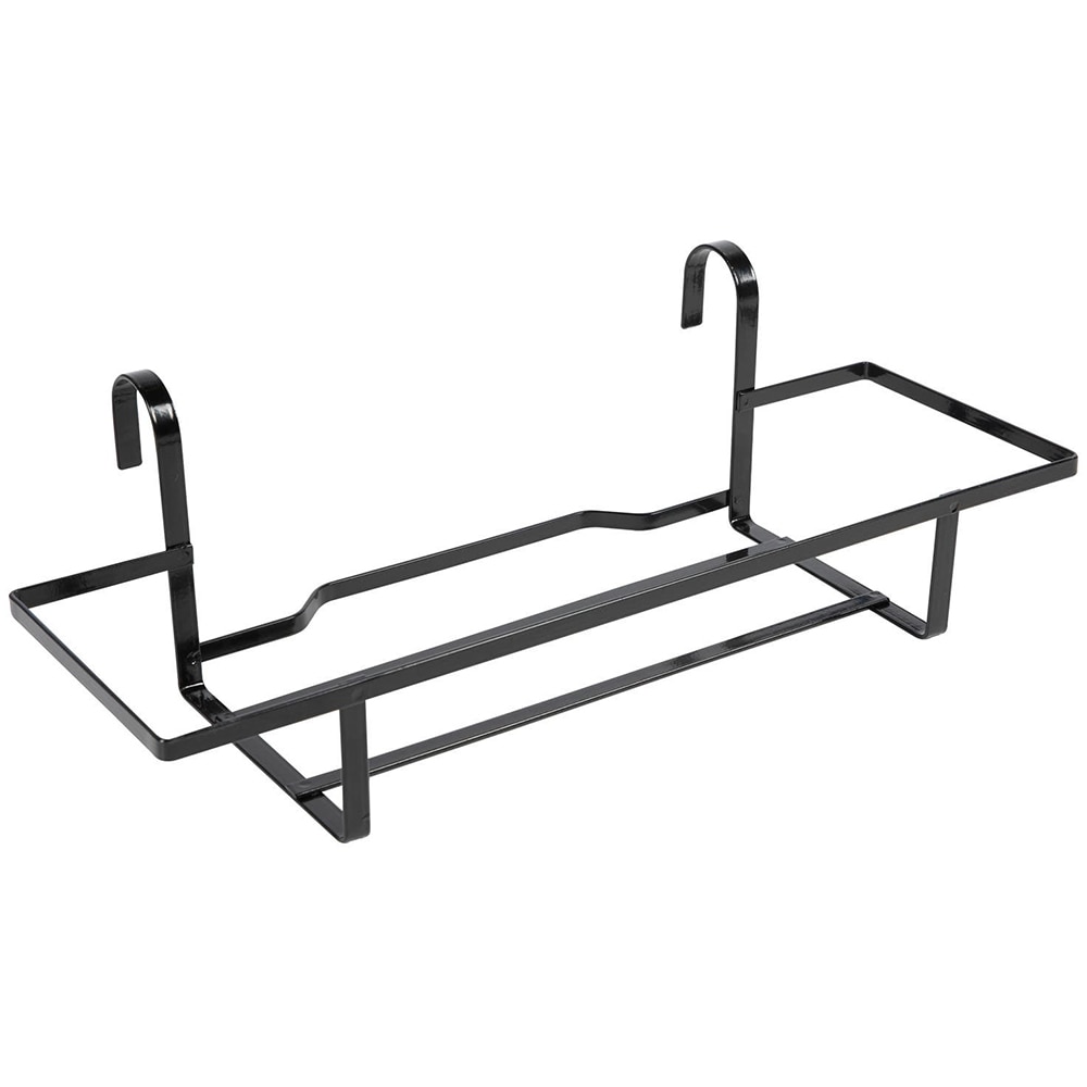 Suport jardiniera, otel, 60 cm, negru