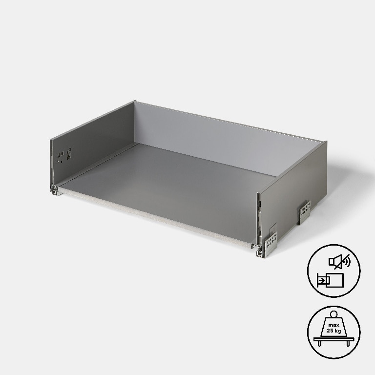 Sertar adanc GoodHome Soto, 80 cm, antracit