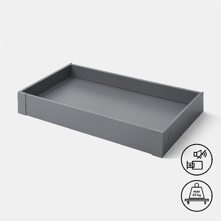 Front sertar GoodHome Soto, 80 cm, antracit