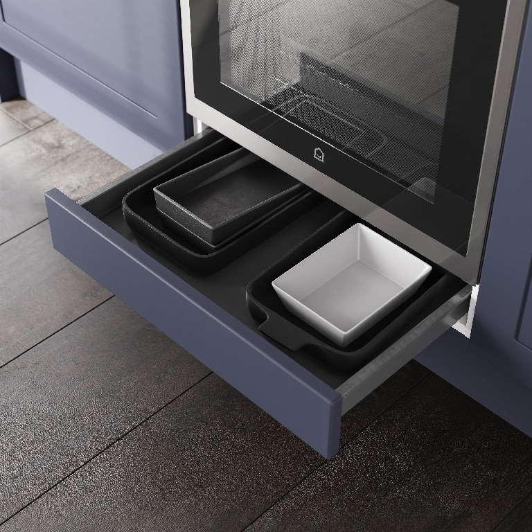 Sertar inferior pentru cuptor GoodHome Sansho, 60 cm, antracit