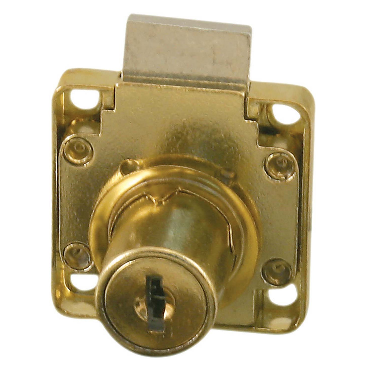 Broasca cu cilindru, aluminiu 19 x 22 mm, 40 x 40 mm, Plata tip L, auriu, 12 buc