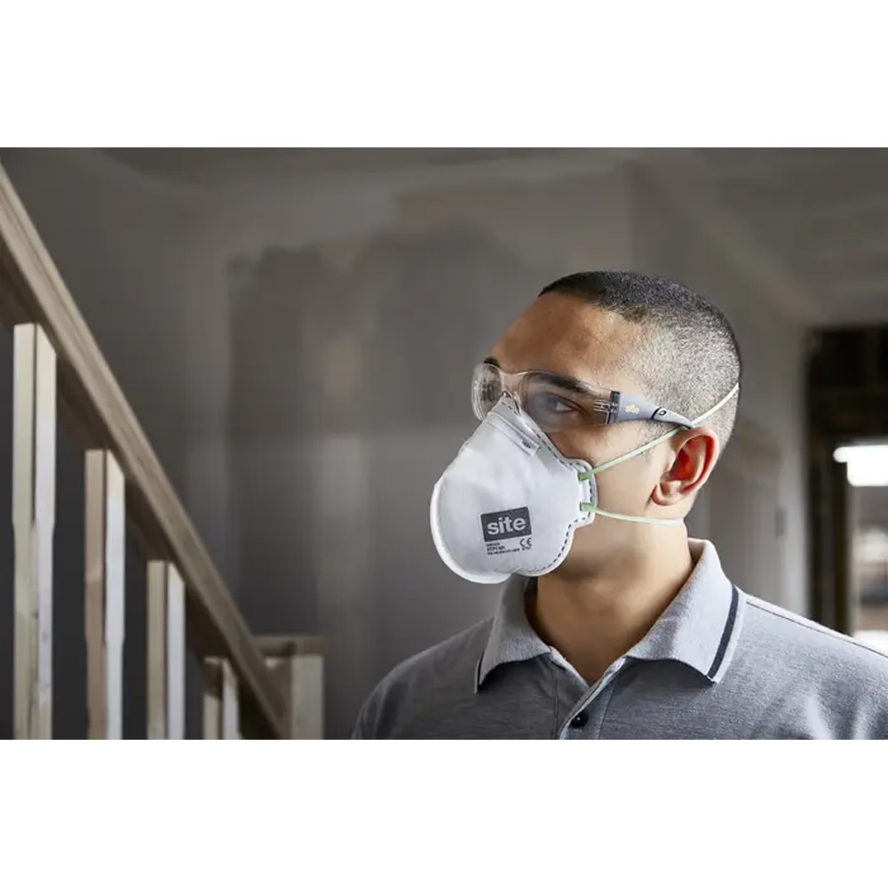 Masca unica folosinta SITE 100977891, P1 PK2, 2 buc, alb