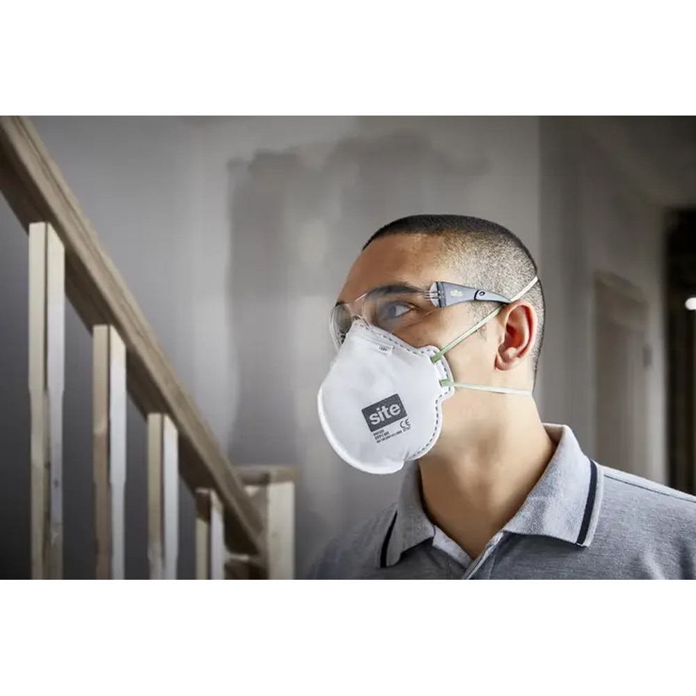 Masca unica folosinta SITE 100977891, P1 PK2, 2 buc, alb