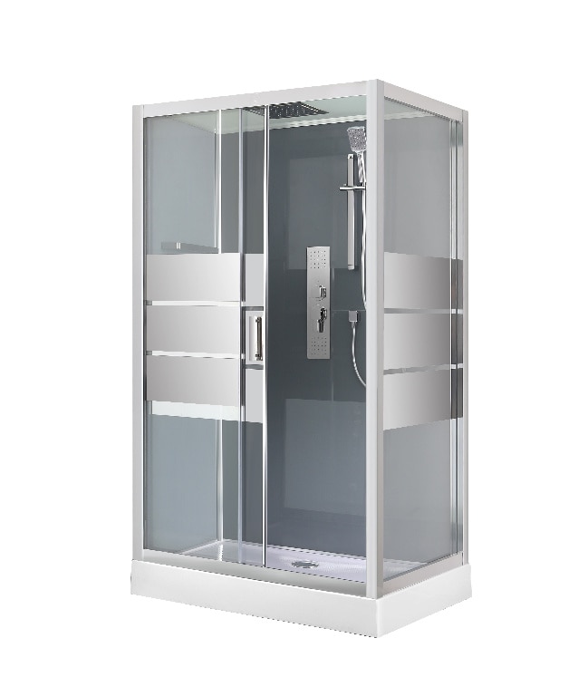 Cabina dus hidromasaj, joasa, dreptunghiulara, 120 x 80 x 220 cm  GoodHome Beloya