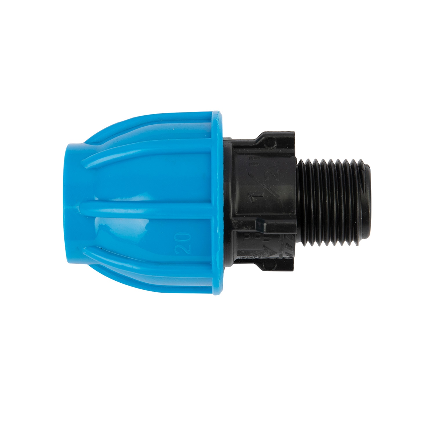 Racord compresiune, 20 mm, 1/2, filet exterior