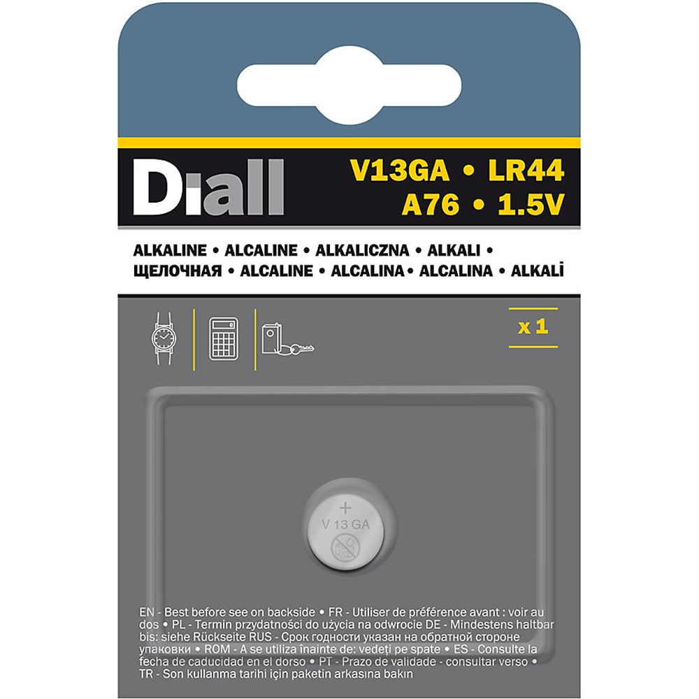 Baterie alcalina DIALL LR44, 1.5V