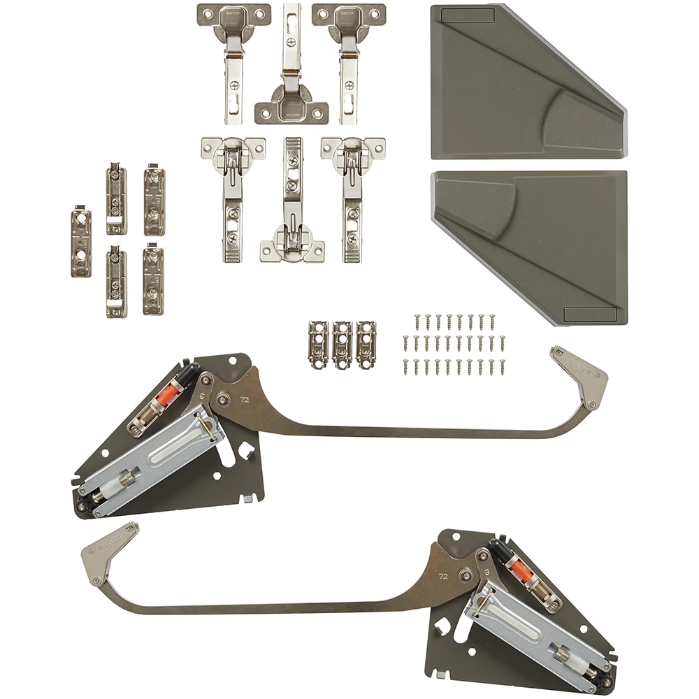 Sistem usa pliabila GOODHOME Enden Bi, deschidere si inchidere cu amortizor, metal si plastic, gri