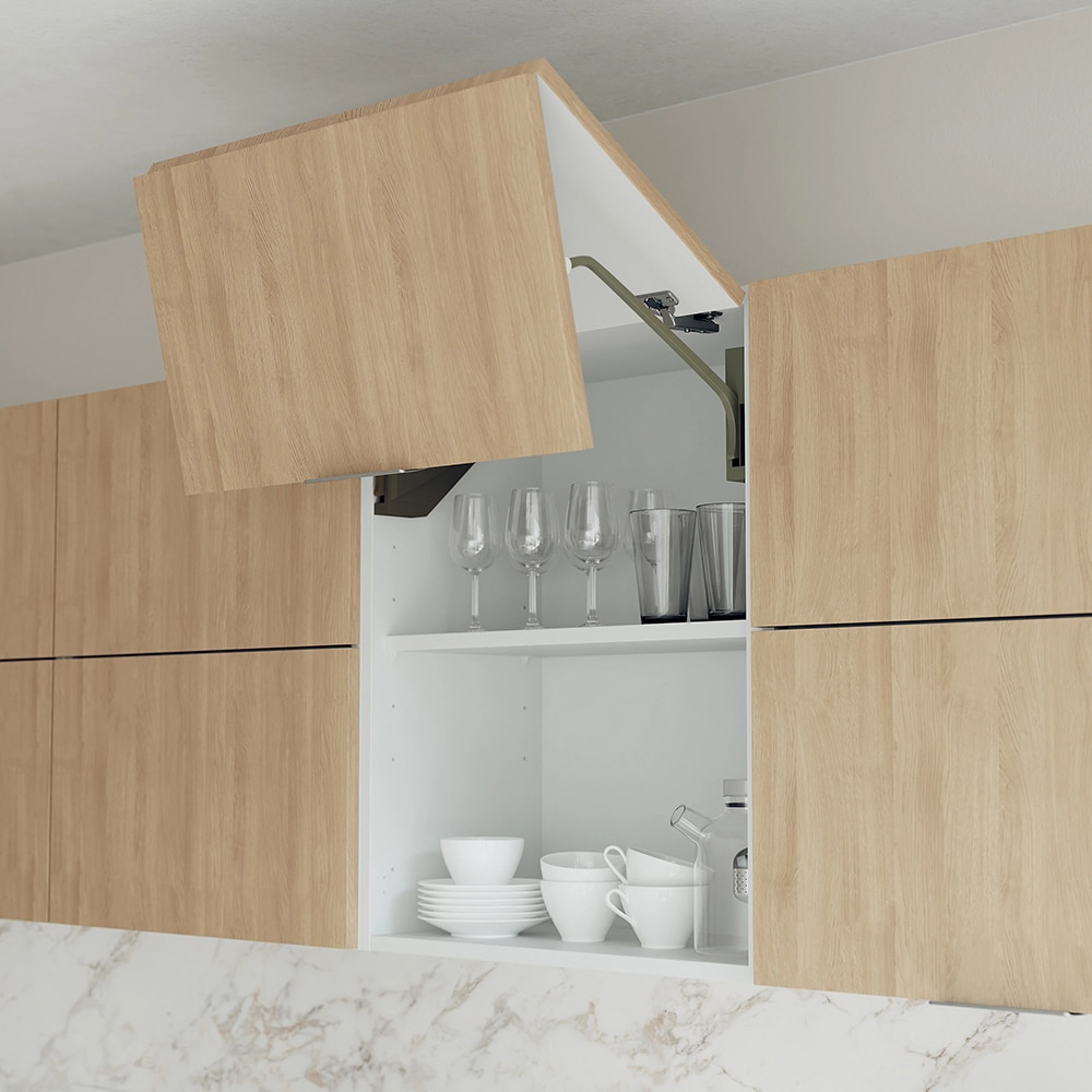 Sistem usa pliabila GOODHOME Enden Bi, deschidere si inchidere cu amortizor, metal si plastic, gri