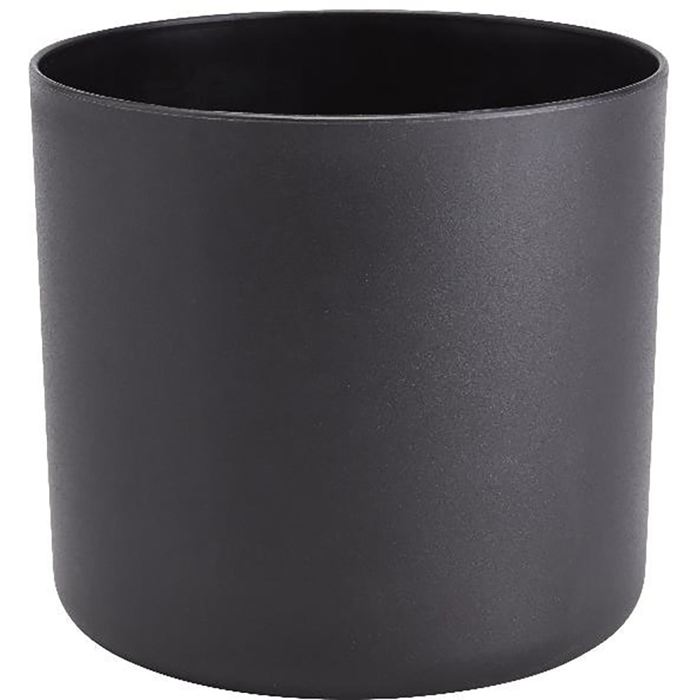 Ghiveci rotund GOODHOME, plastic, 20.7 cm, negru