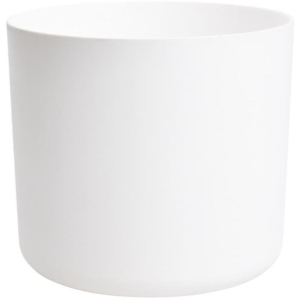 Ghiveci rotund GOODHOME, plastic, 20.7 cm, alb