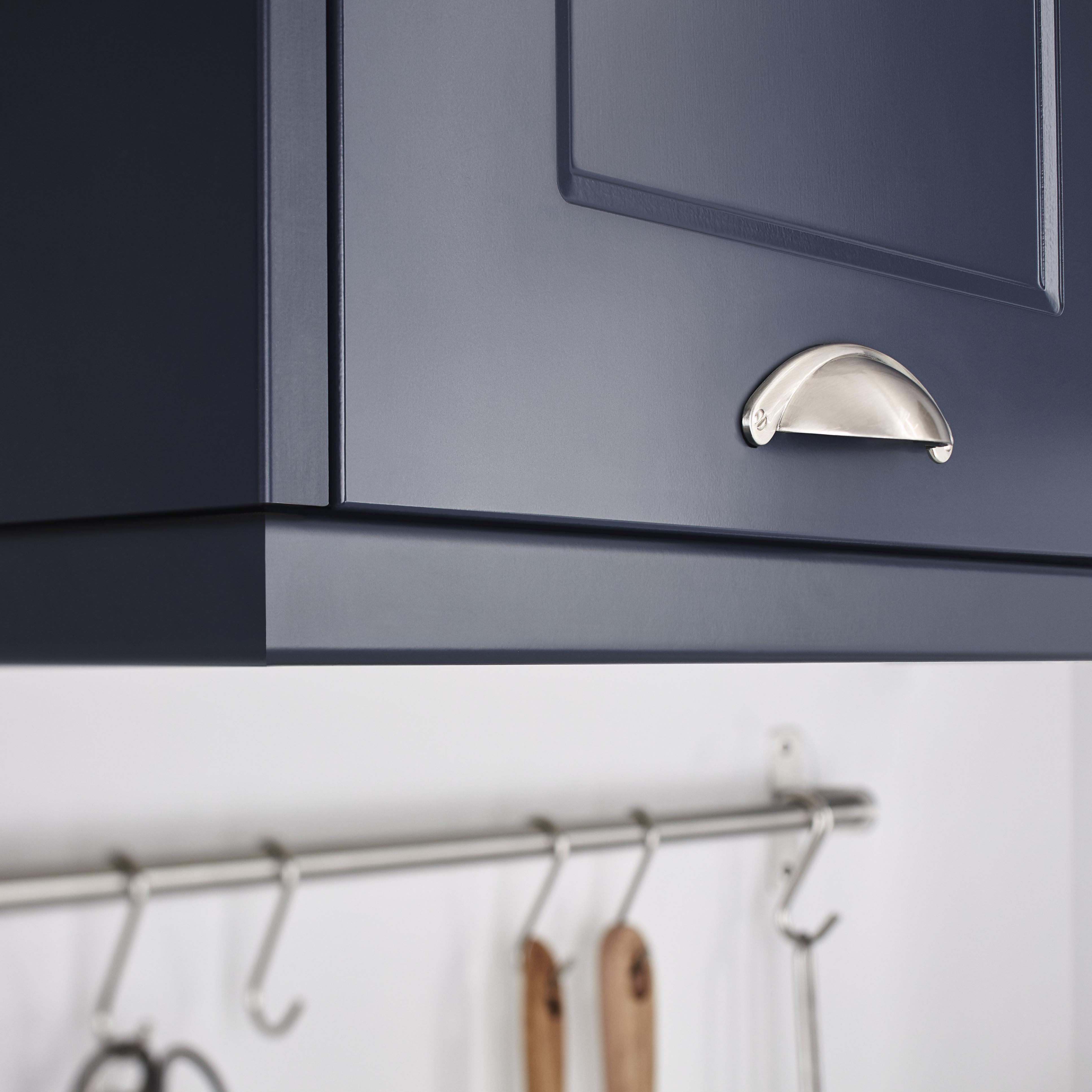 Cornisa GOODHOME Artemisia, MDF, 240 x 3.5 cm, albastru inchis