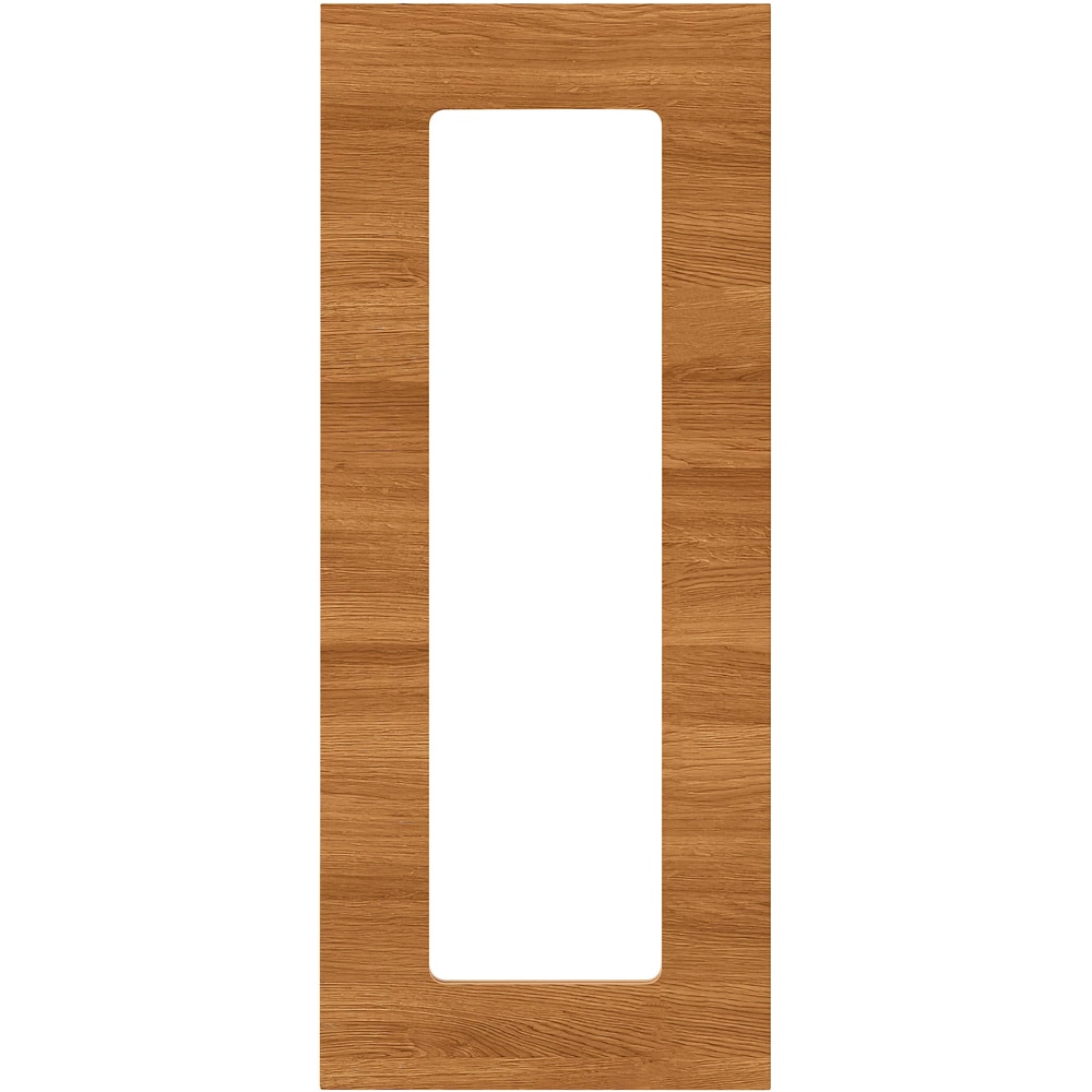 Front usa GOODHOME Chia, Sticla,MDF, 29.7 x 71.5 x 1.8 cm, Maro