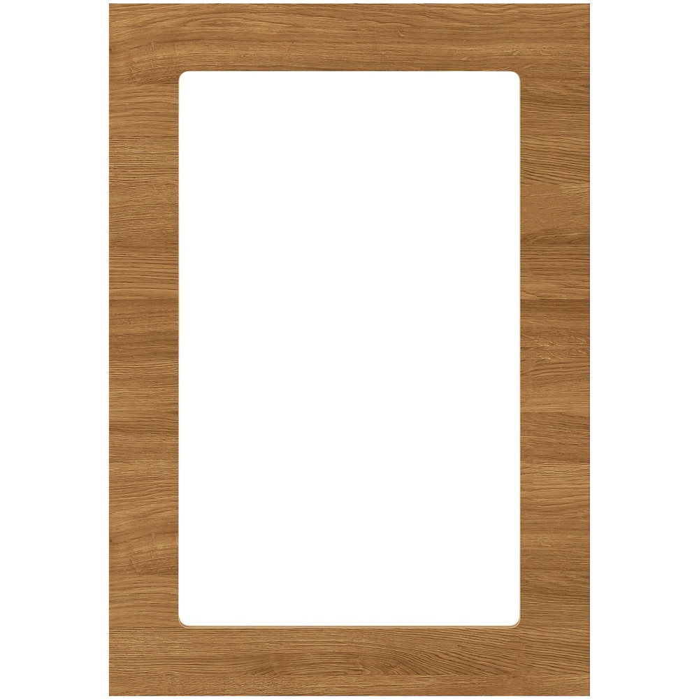 Front usa GOODHOME Chia, Sticla,MDF, 49.7 x 71.5 x 1.8 cm, Maro