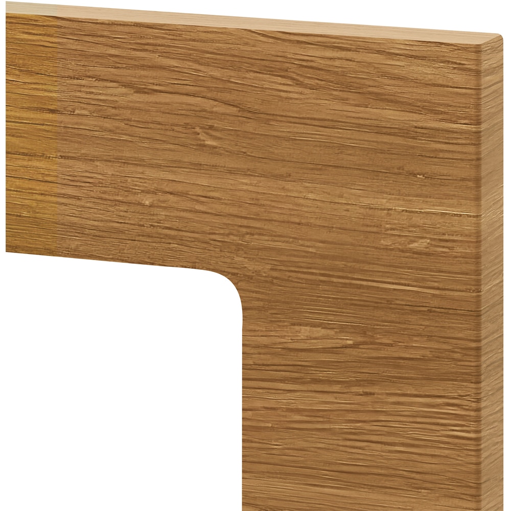 Front usa GOODHOME Chia, Sticla,MDF, 49.7 x 71.5 x 1.8 cm, Maro