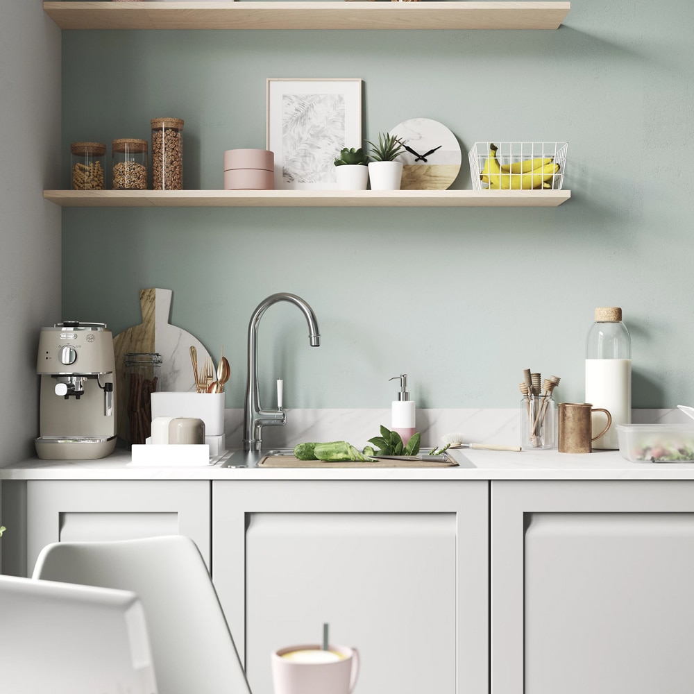 Front usa GOODHOME Garcinia, MDF, 59.7 x 71.5 x 2 cm, gri