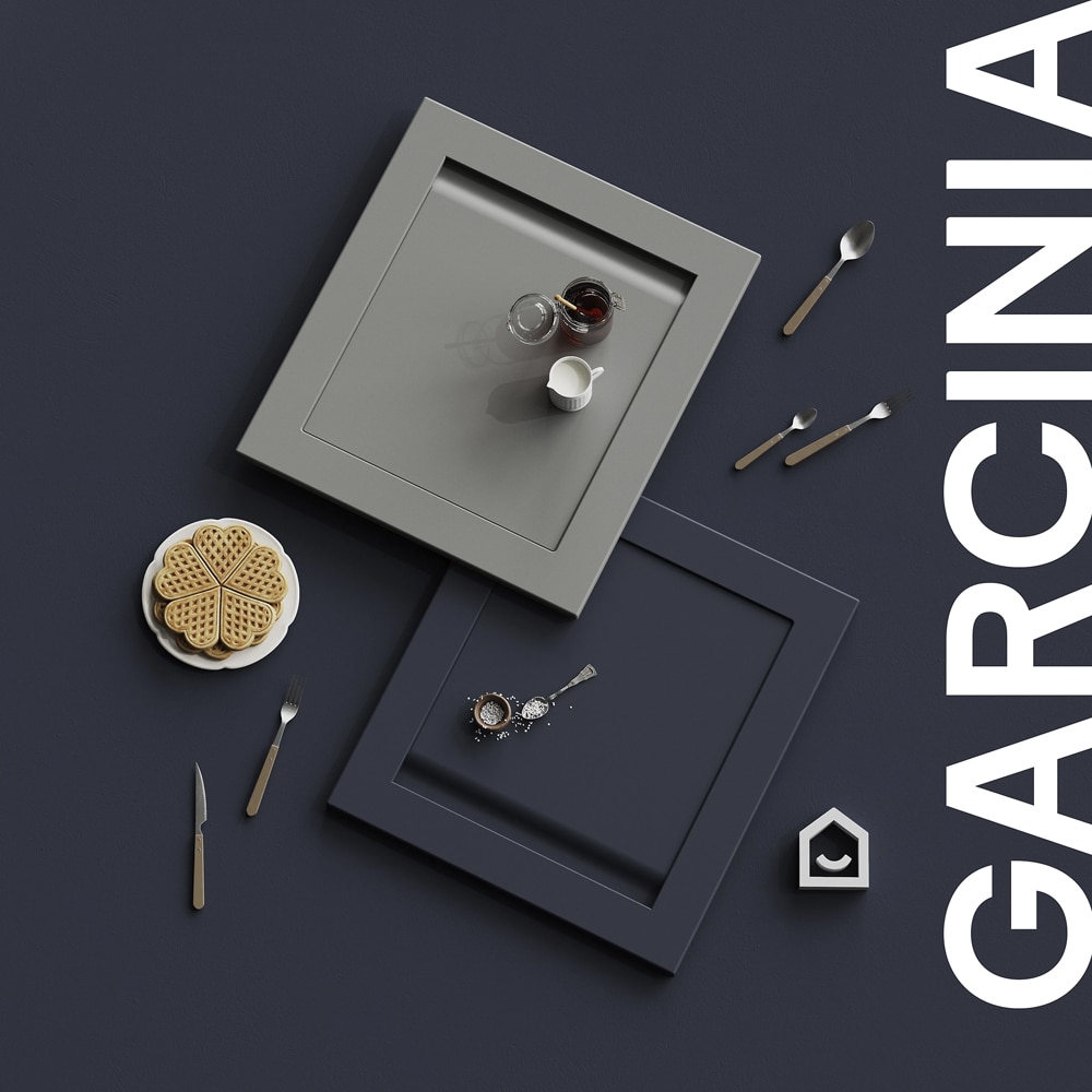 Front usa GOODHOME Garcinia, MDF, 59.7 x 71.5 x 2 cm, gri