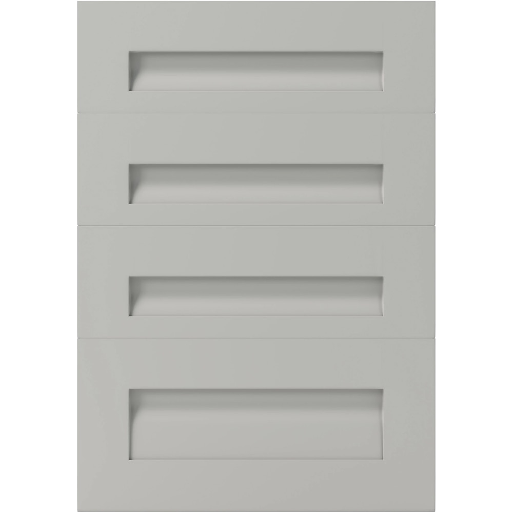 Front usa cu 4 sertare GOODHOME Garcinia, MDF, 49.7 x 71.5 x 2 cm, Gri