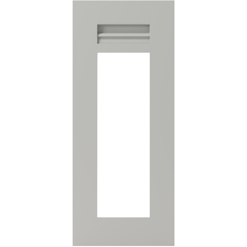 Front usa GOODHOME Garcinia, Sticla,MDF, 29.7 x 71.5 x 2 cm, Gri