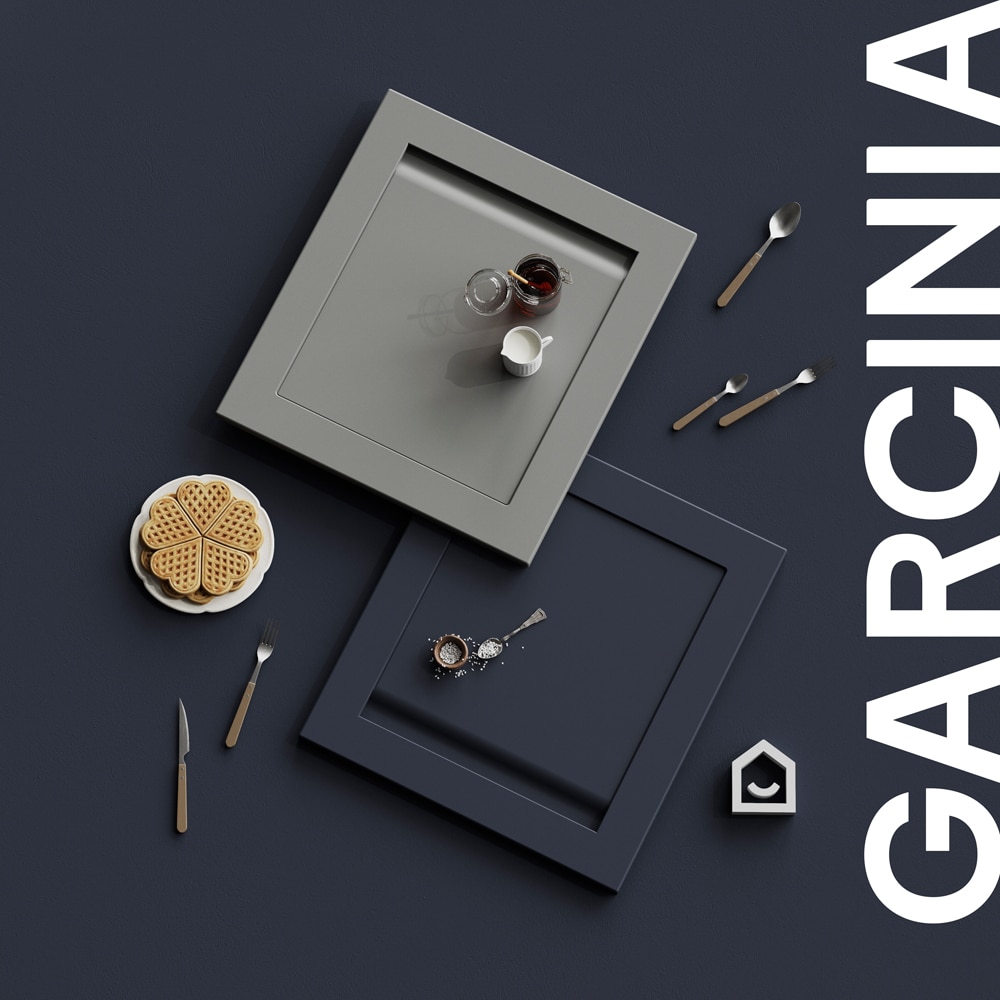 Front usa GOODHOME Garcinia, MDF, 24.7 x 71.5 x 2 cm, gri