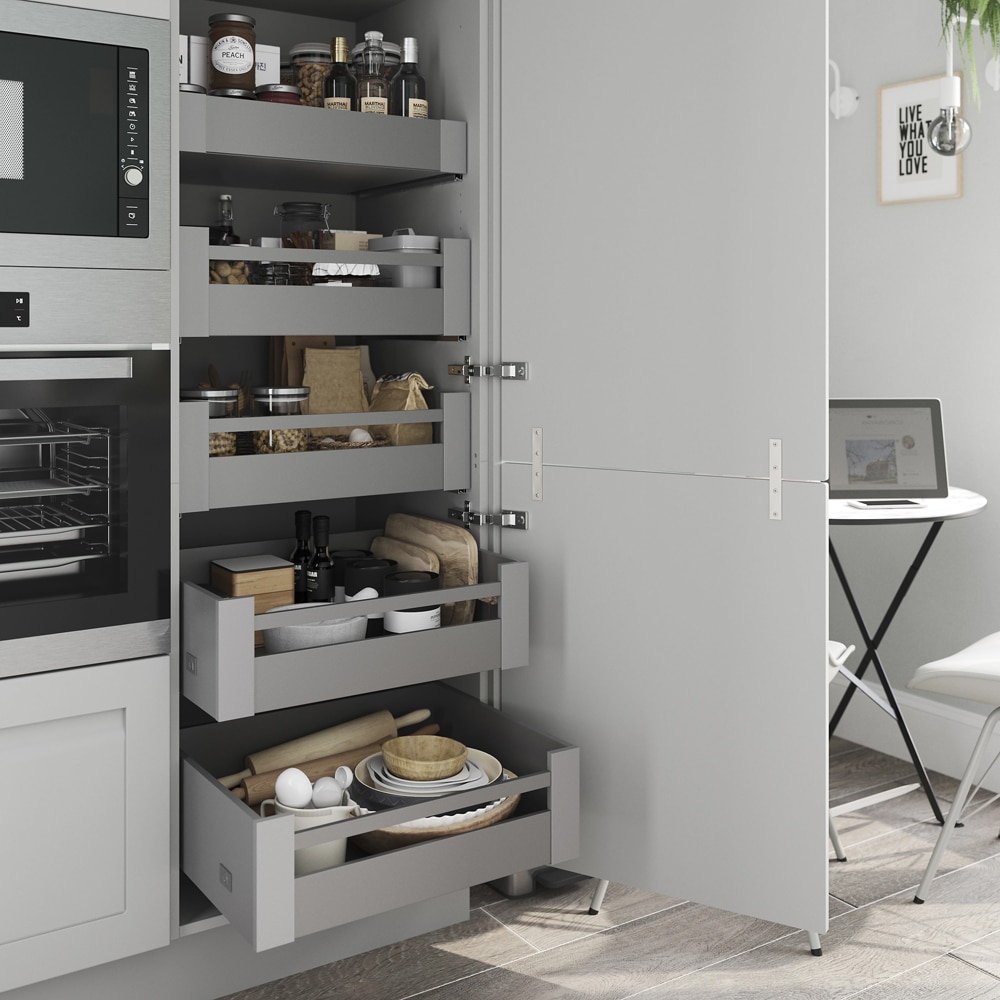 Front usa GOODHOME Garcinia, MDF, 39.7 x 71.5 x 2 cm, gri