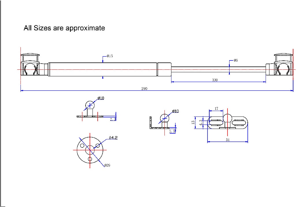Inaltator usa GOODHOME Enden, metal, 29 x 2 x 1.5 cm, argintiu