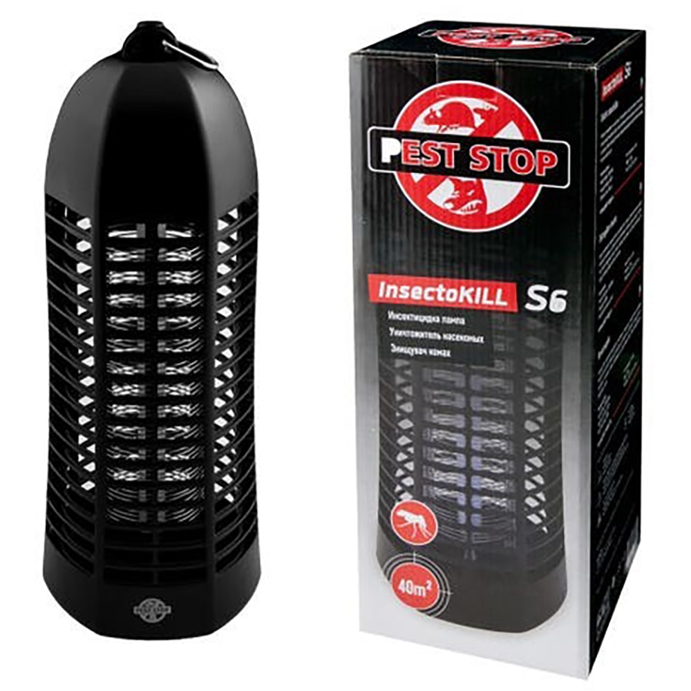 Aparat anti-insecte cu UV, 6 W InsectoKILL, PEST STOP, 40 MP