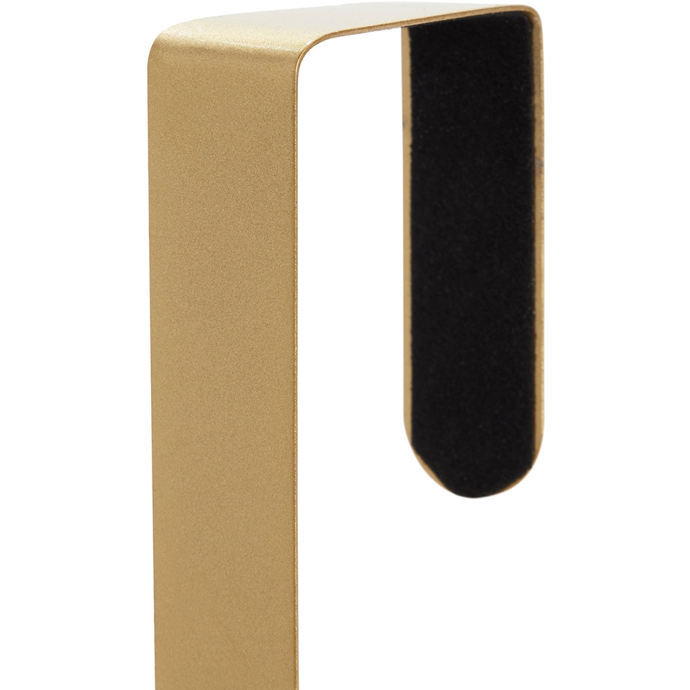 Carlig pentru coronita Craciun, 2 x 37.8 cm, metal, auriu