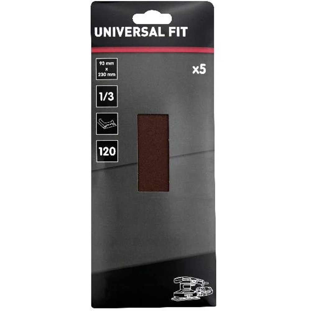 Set 5 foi abrazive UNIVERSAL FIT, 230 x 93 mm, P120