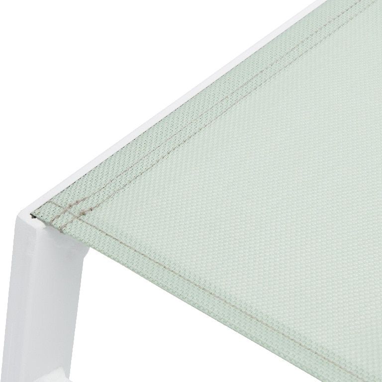 Sezlong GOODHOME Swindon, 88 x 63 cm, sarcina maxima 100 kg, aluminiu si panza, verde