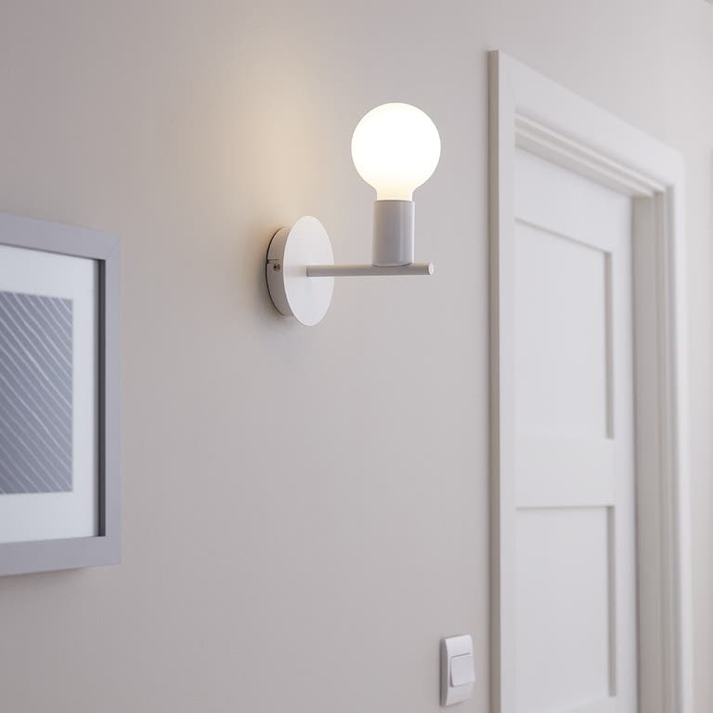 Aplica GOODHOME Darrah, 60W, E27, IP20, alb