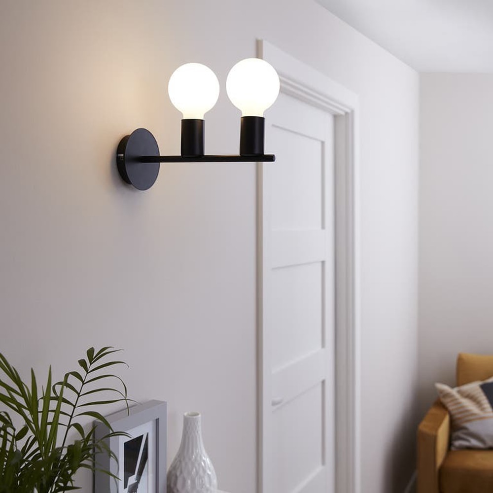 Aplica GOODHOME Darrah, 120W, E27, IP20, negru